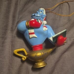 Vintage Disney  Aladdin Genie Lamp Book Ornament
